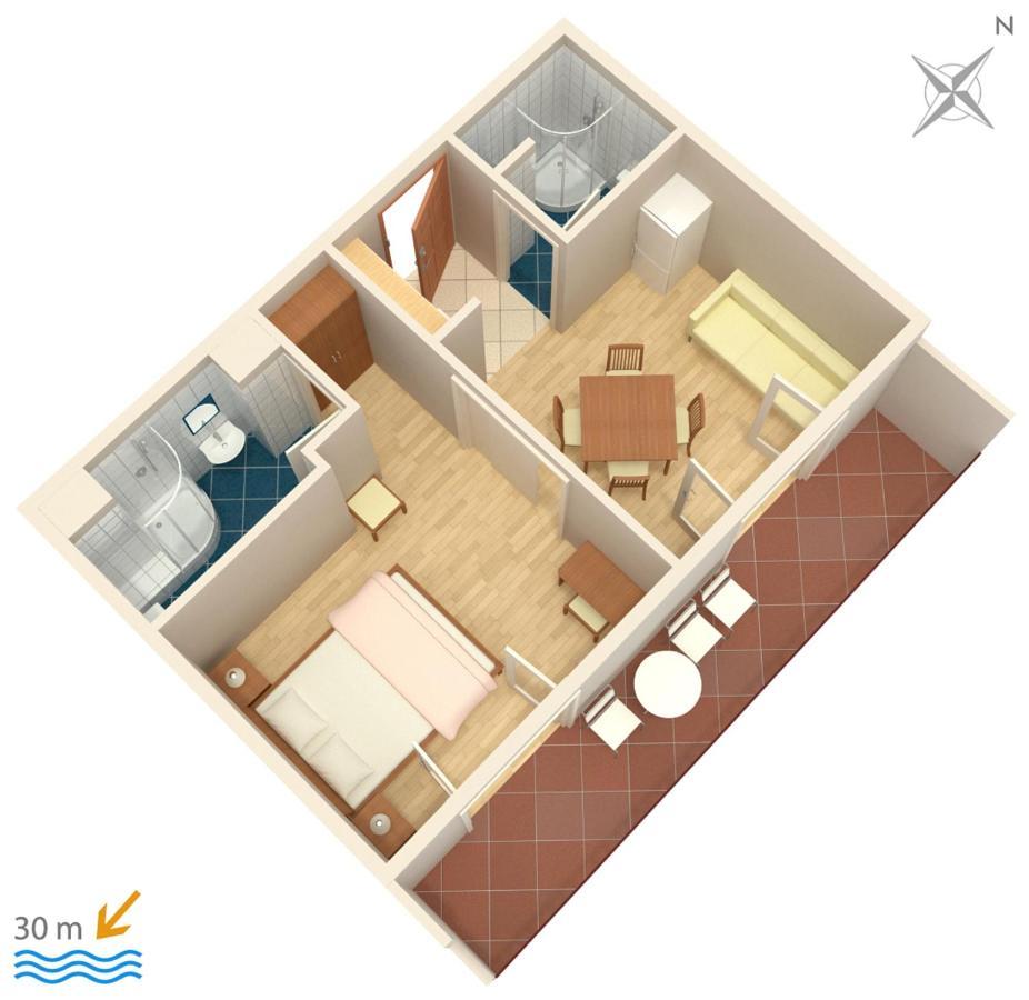 Apartments By The Sea Igrane, Makarska - 311 外观 照片